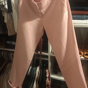 NY & Company baby pink cropped dress pants
